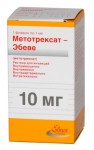 Метотрексат-Эбеве, раствор для инъекций 10 мг/мл 1.5 мл 1 шт шприц