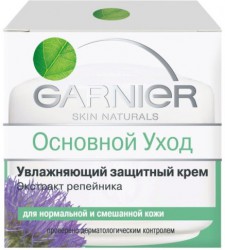 Крем для лица, Garnier (Гарньер) 50 мл Основной уход увлажняющий защитный для нормальной и смешанной кожи